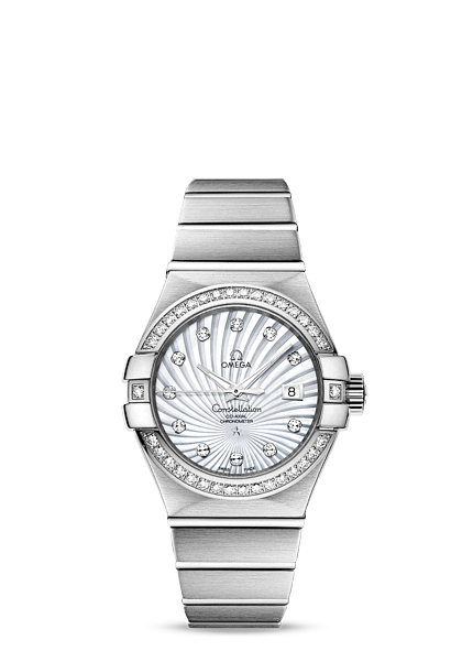 Omega 123.55.31.20.55.003 : Constellation Co-Axial 31 White Gold / Diamond / MOP Supernova