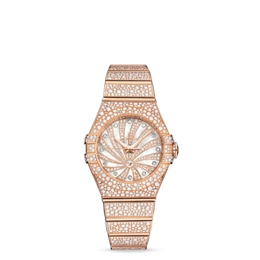 Omega 123.55.31.20.55.006 : Constellation Co-Axial 31 Red Gold / Snow / Diamond Supernova