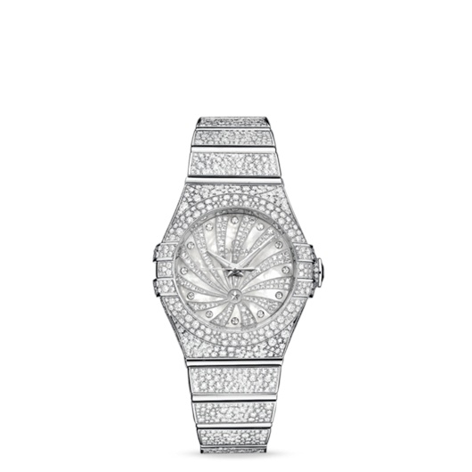 Omega 123.55.31.20.55.007 : Constellation Co-Axial 31 White Gold / Snow / Diamond Supernova