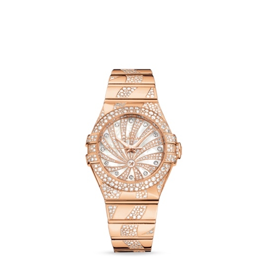 Omega 123.55.31.20.55.008 : Constellation Co-Axial 31 Red Gold / Snow / Diamond Supernova