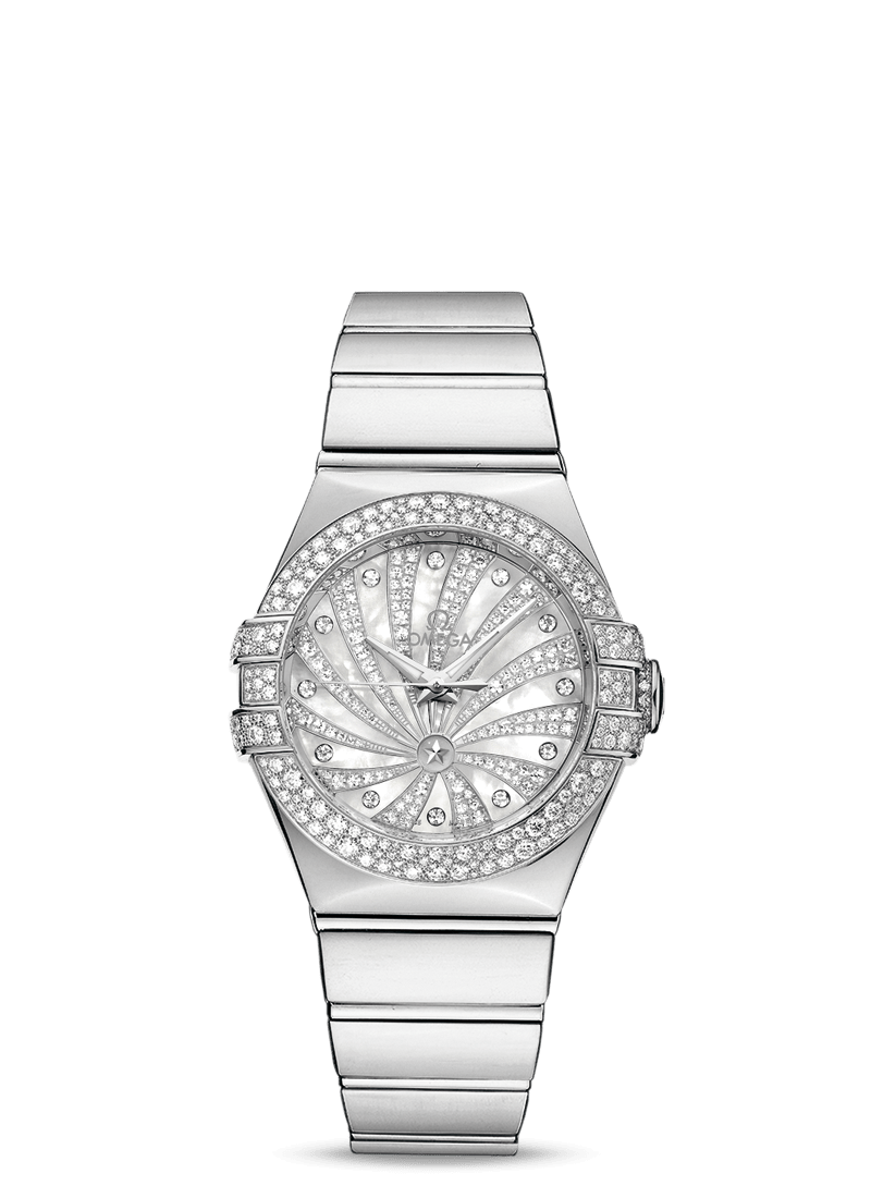 Omega 123.55.31.20.55.011 : Constellation Co-Axial 31 White Gold / Snow / Diamond Supernova