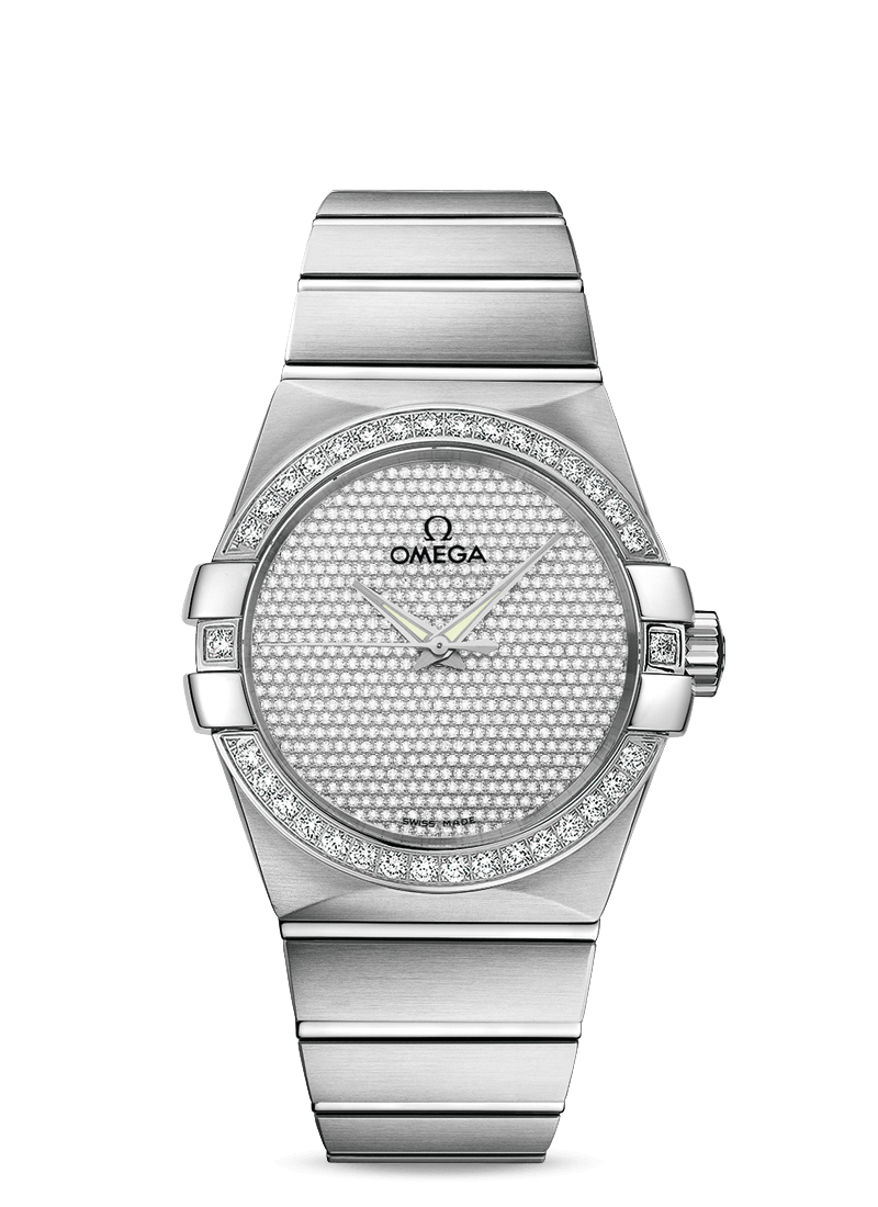 Omega 123.55.38.20.99.001 : Constellation Co-Axial 38 White Gold / Diamond / Diamond