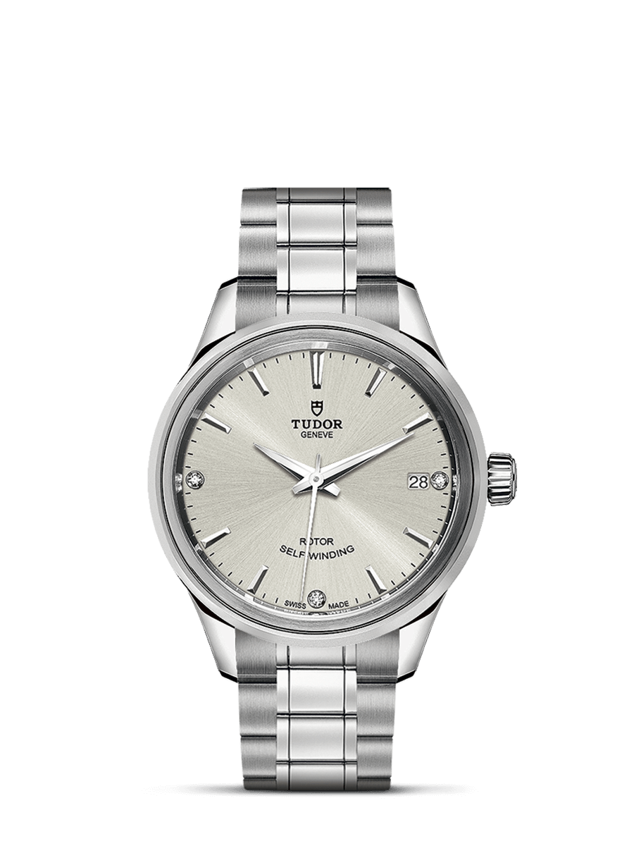 Tudor 12300-0003 : Style 34 Stainless Steel / Silver-Diamond / Bracelet