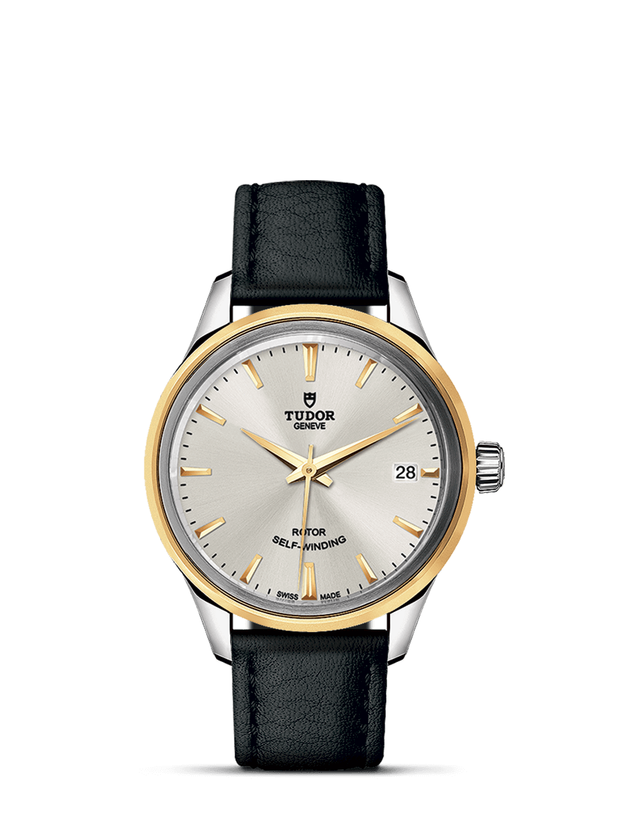 Tudor 12303-0008 : Style 34 Stainless Steel / Yellow Gold / Silver / Strap