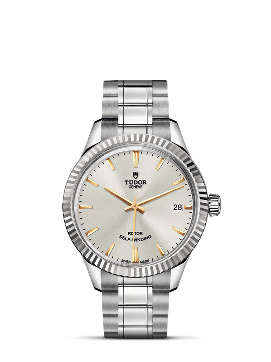 Tudor 12310-0005 : Style 34 Stainless Steel / Fluted / Silver / Bracelet