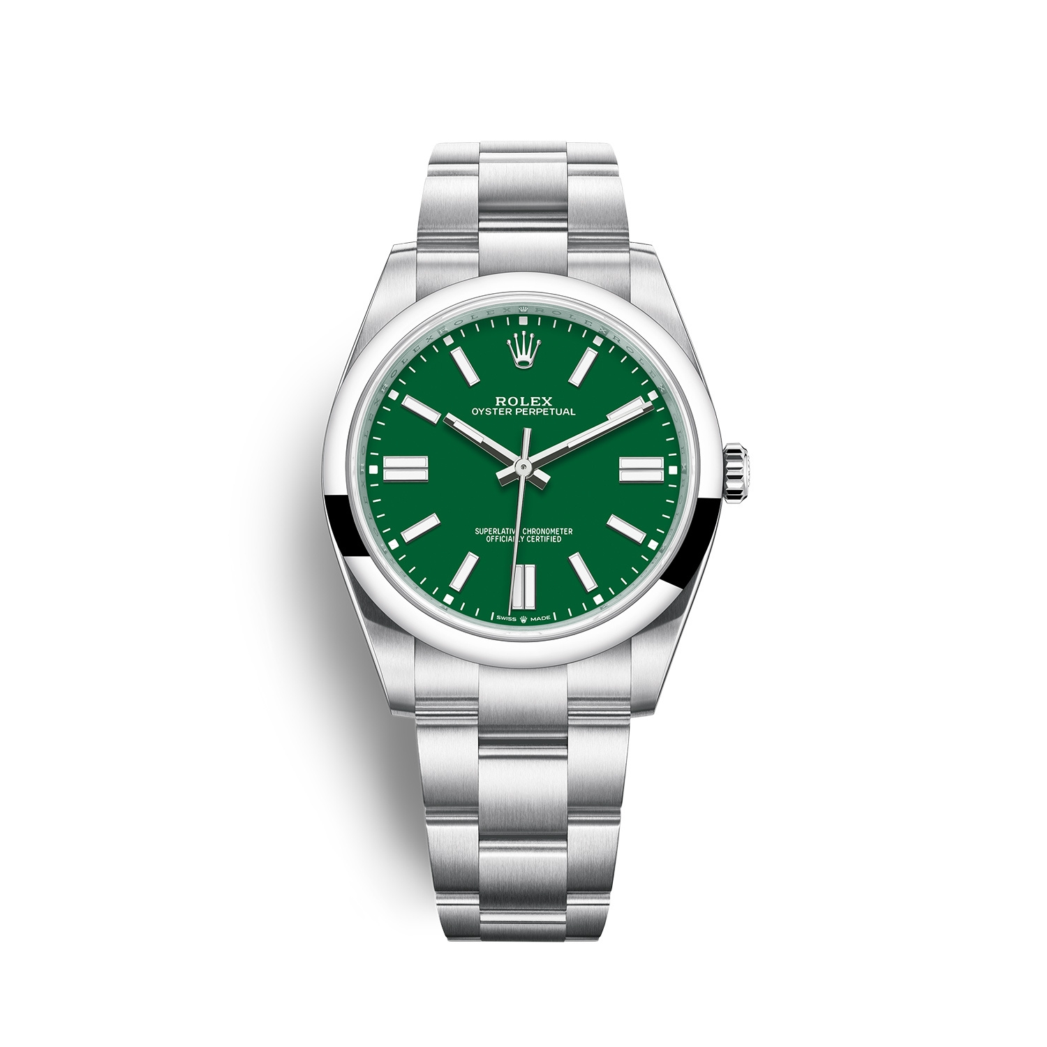 Rolex 124300-0005 : Oyster Perpetual 41 Stainless Steel / Green