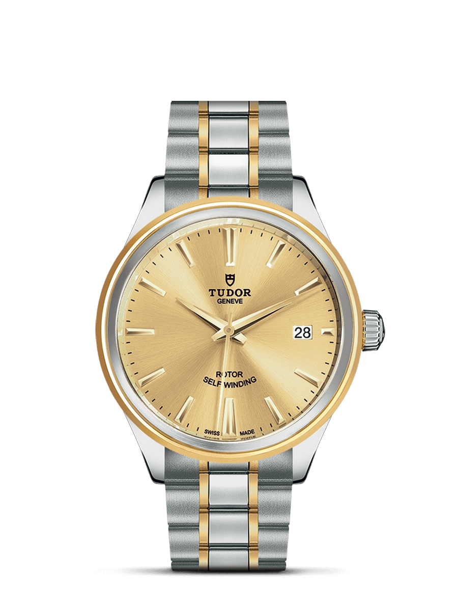 Tudor 12503-0001 : Style 38 Stainless Steel / Yellow Gold / Champagne / Bracelet