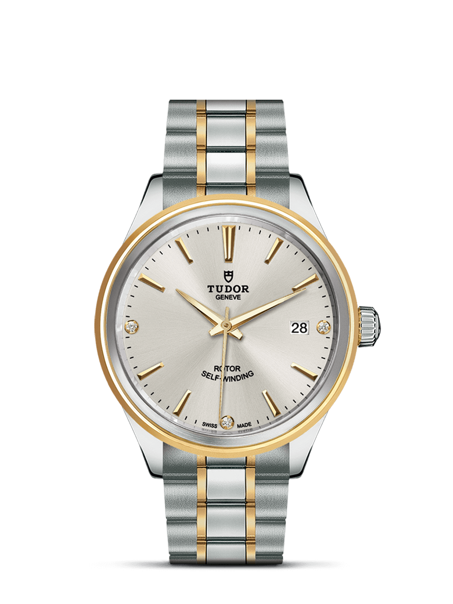 Tudor 12503-0005 : Style 38 Stainless Steel / Yellow Gold / Silver-Diamond / Bracelet