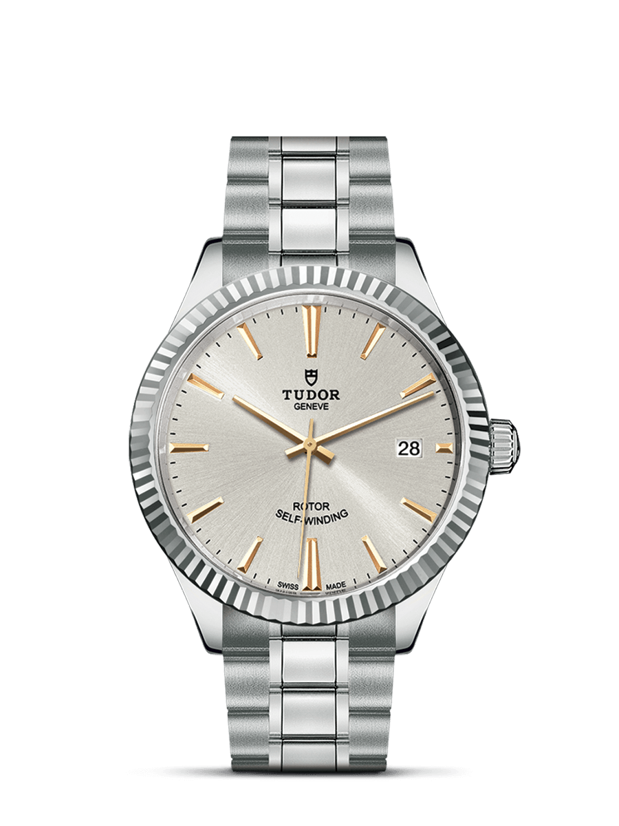 Tudor 12510-0005 : Style 38 Stainless Steel / Fluted / Silver / Bracelet