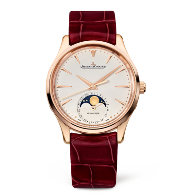 Jaeger-LeCoultre 1252520 : Master Ultra Thin Moon 34 Pink Gold / Eggshell / Alligator
