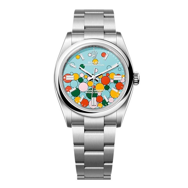 Rolex 126000-0009 : Oyster Perpetual 36 Stainless Steel / Turquoise Celebration