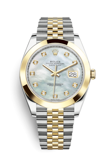 Rolex 126303-0018 : Datejust 41 Rolesor Yellow Smooth / Jubilee / MOP