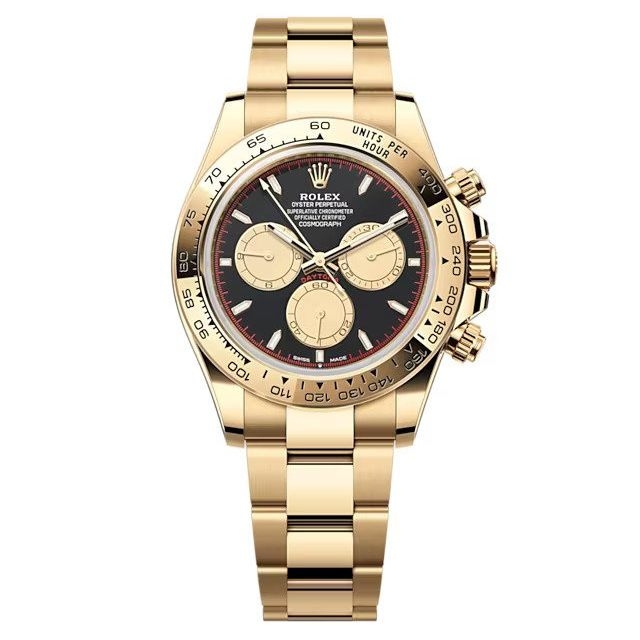 Rolex 126508-0002 : Cosmograph Daytona Yellow Gold / Black - Champagne / Oyster
