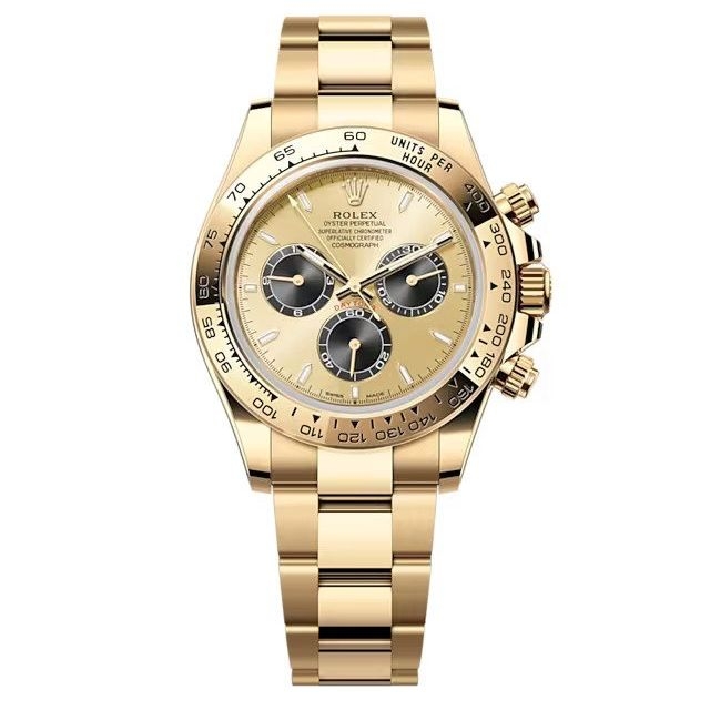 Rolex 126508-0006 : Cosmograph Daytona Yellow Gold / Golden - Black / Oyster