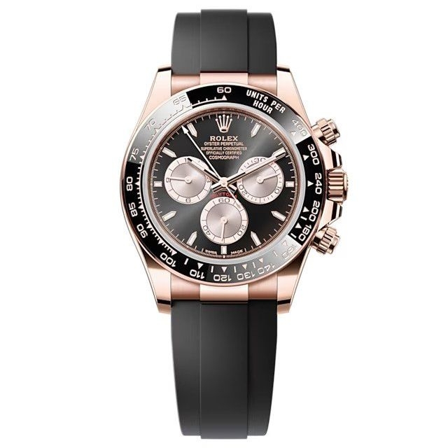 Rolex 126515LN-0002 : Cosmograph Daytona Everose - Cerachrom / Black - Sundust / Oysterflex