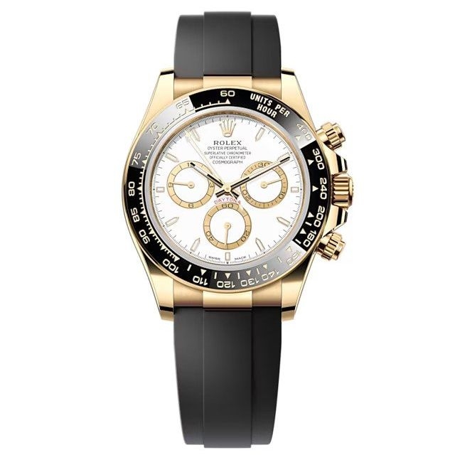 Rolex 126518LN-0002 : Cosmograph Daytona Yellow Gold - Cerachrom / White / Oysterflex