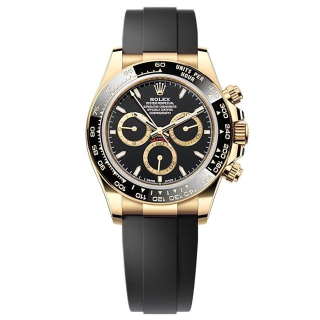 Rolex 126518LN-0008 : Cosmograph Daytona Yellow Gold - Cerachrom / Black / Oysterflex