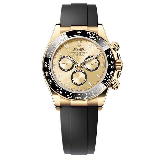 Rolex 126518LN-0010 : Cosmograph Daytona Yellow Gold - Cerachrom / Golden / Oysterflex