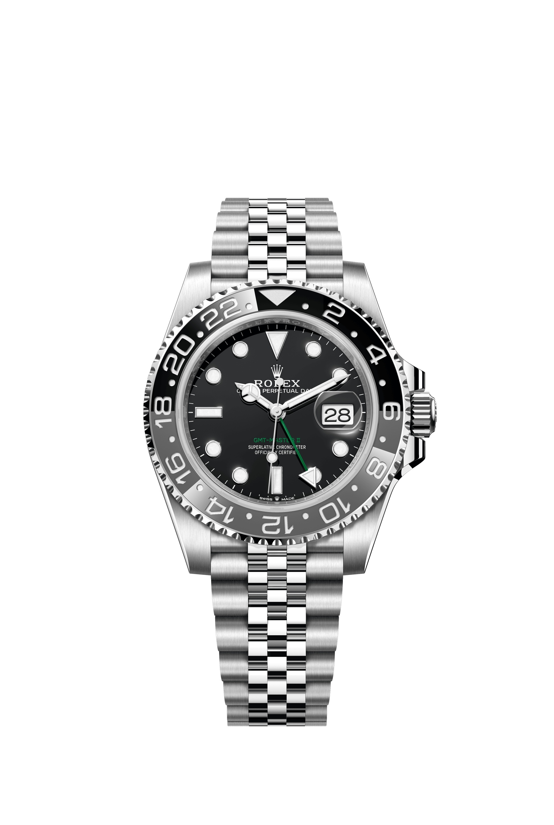 Rolex 126710GRNR-0003 : GMT-Master II Stainless Steel / GRNR / Jubilee