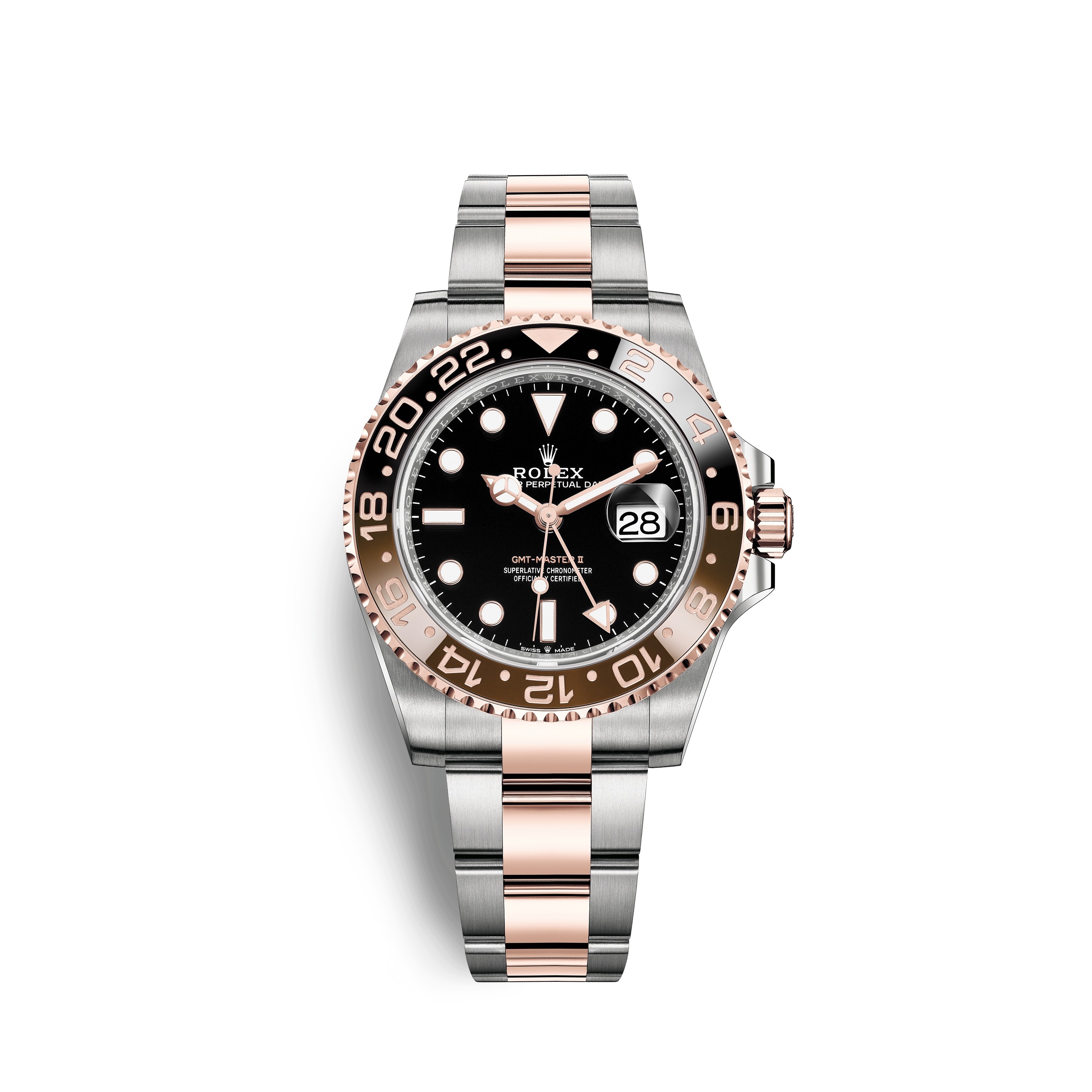 Rolex 126711CHNR-0002 : GMT-Master II Stainless Steel / Everose / CHNR / Oyster