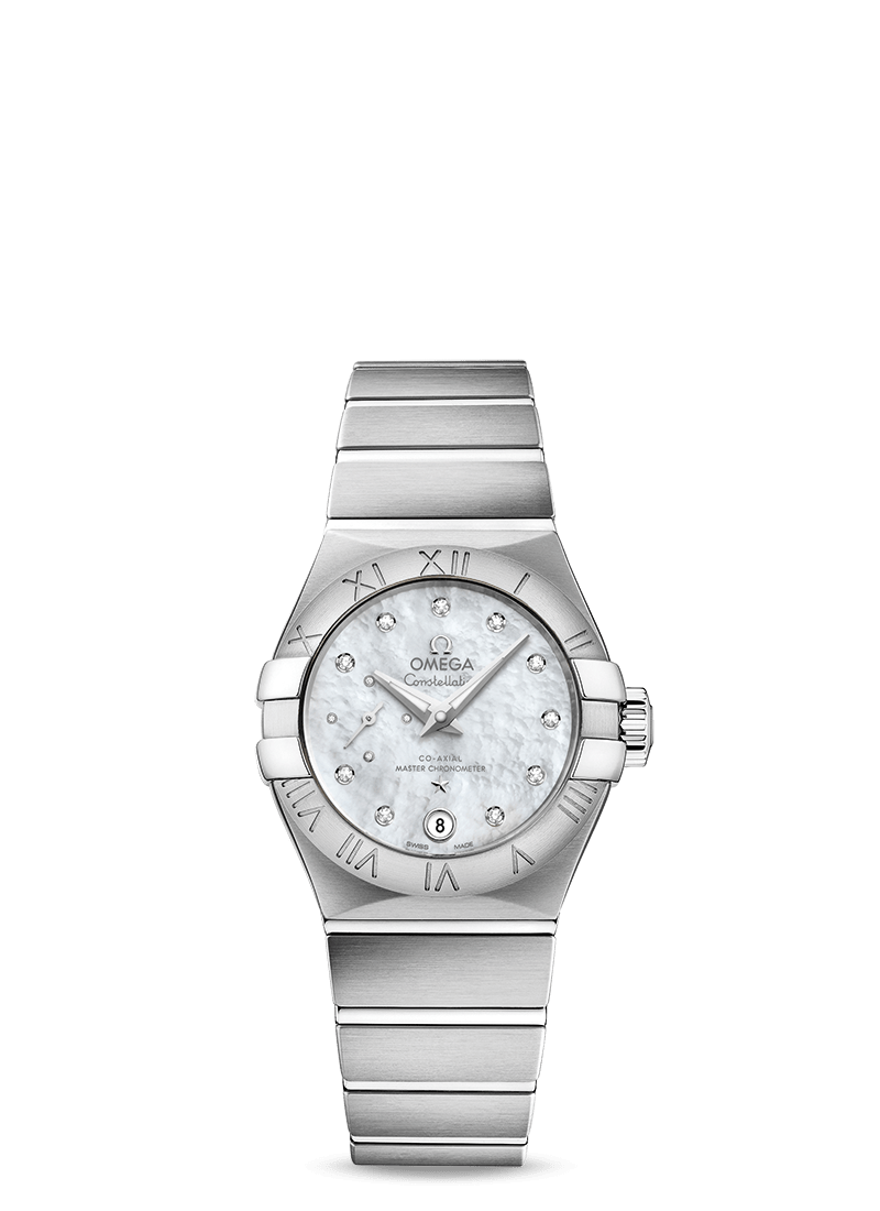 Omega 127.10.27.20.55.001 : Constellation Co‑Axial Master Chronometer 27 Small Seconds Stainless Steel / MOP