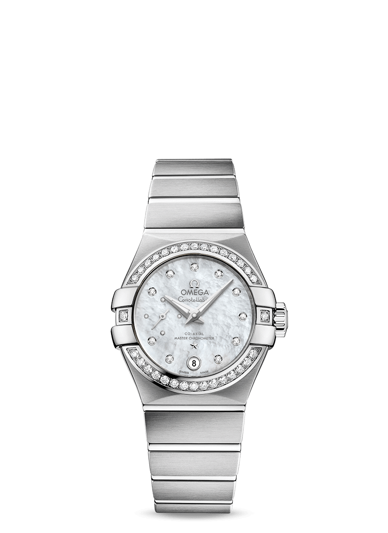 Omega 127.15.27.20.55.001 : Constellation Co‑Axial Master Chronometer 27 Small Seconds Stainless Steel / Diamond / MOP
