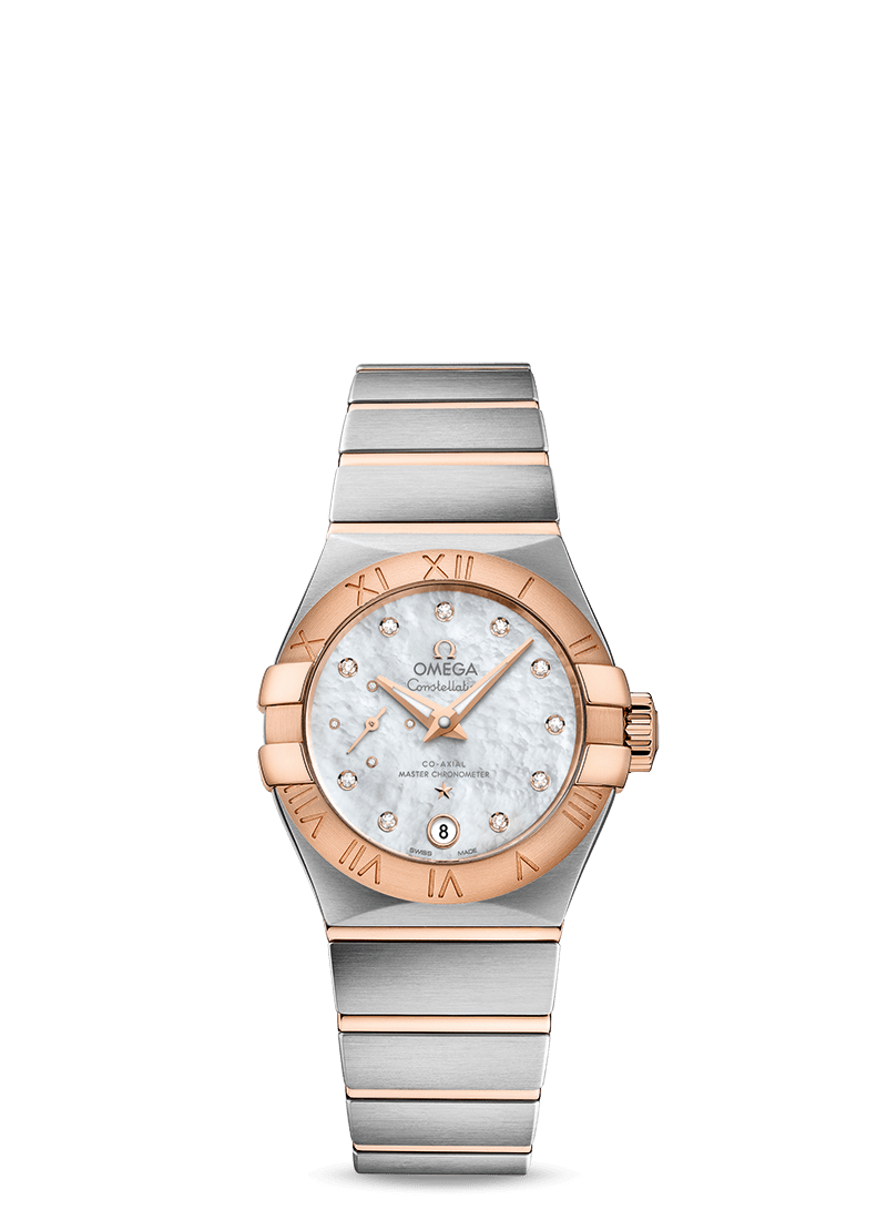 Omega 127.20.27.20.55.001 : Constellation Co‑Axial Master Chronometer 27 Small Seconds Stainless Steel / Red Gold / MOP