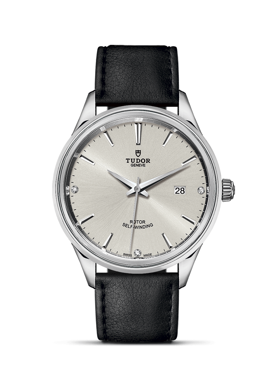 Tudor 12700-0007 : Style 41 Stainless Steel / Silver-Diamond / Strap