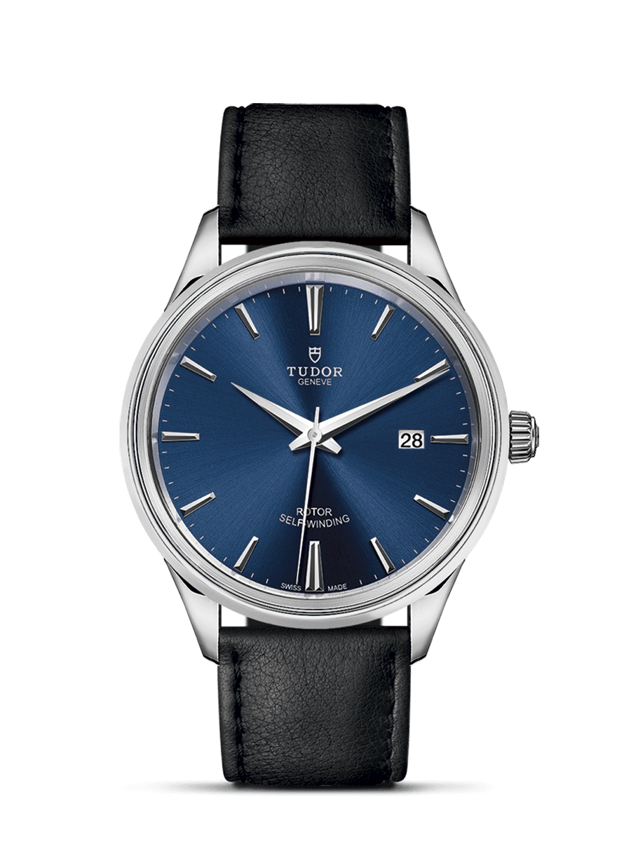 Tudor 12700-0010 : Style 41 Stainless Steel / Blue / Strap
