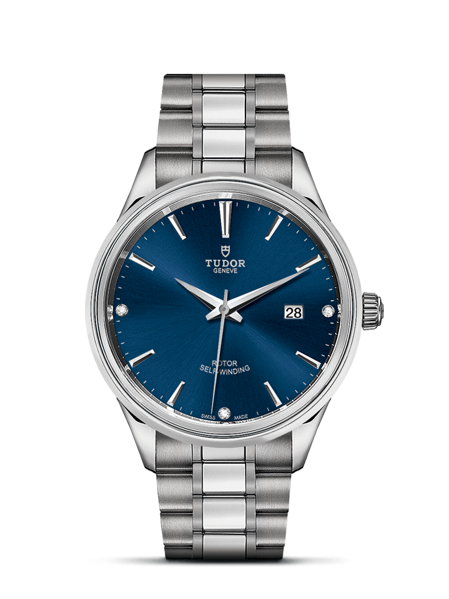 Tudor 12700-0013 : Style 41 Stainless Steel / Blue-Diamond / Bracelet