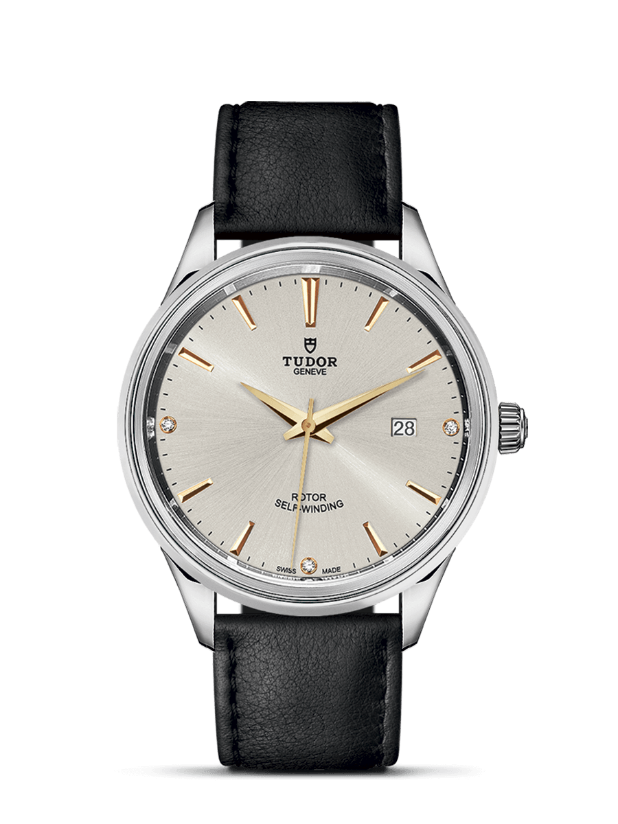 Tudor 12700-0020 : Style 41 Stainless Steel / Silver-Diamond / Strap