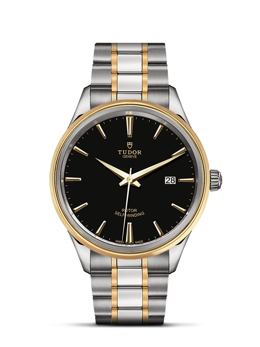 Tudor 12703-0003 : Style 41 Stainless Steel / Yellow Gold / Black / Bracelet