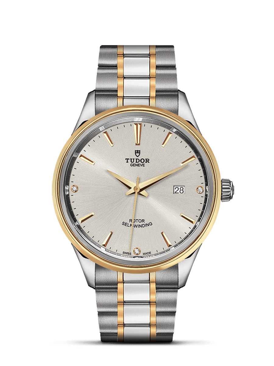 Tudor 12703-0005 : Style 41 Stainless Steel / Yellow Gold / Silver-Diamond / Bracelet