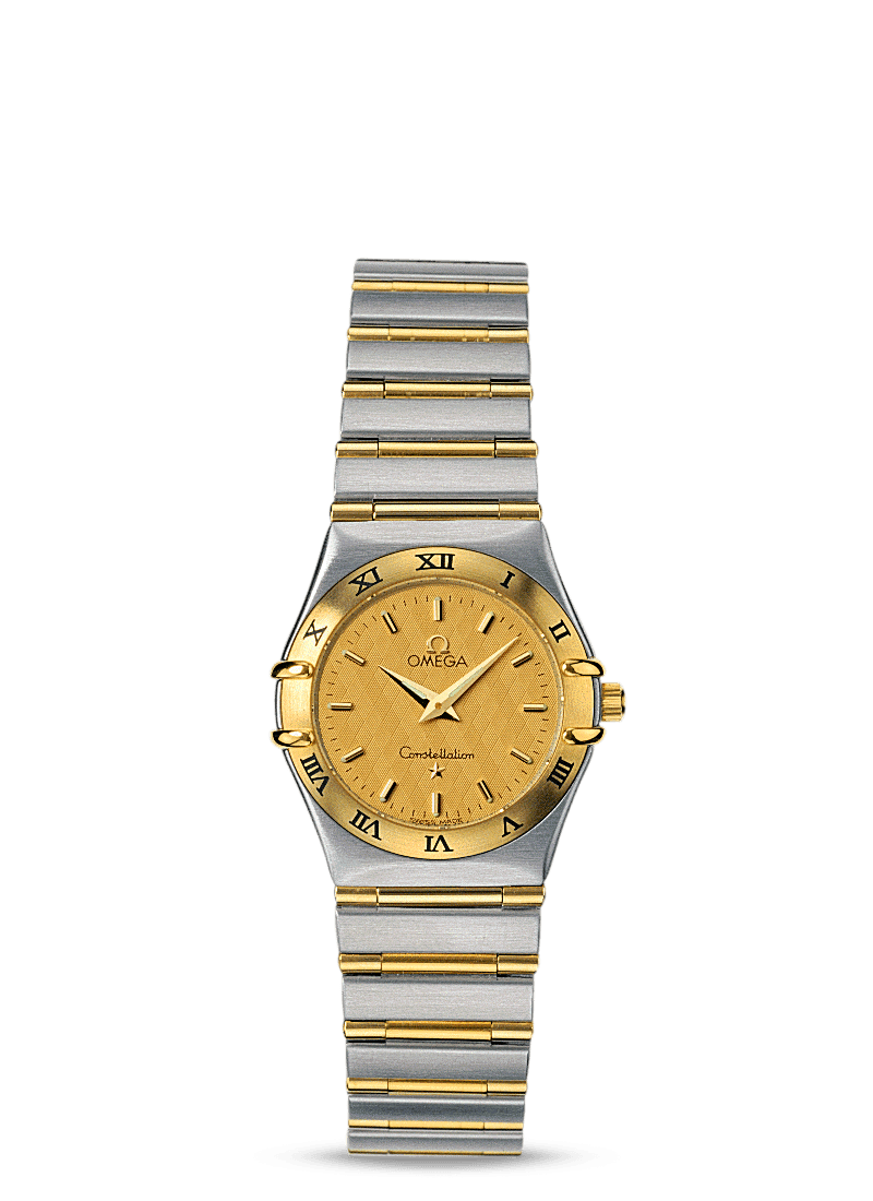 Omega 1272.10.00 : Constellation Quartz 25.5 '95 Stainless Steel / Yellow Gold / Champagne