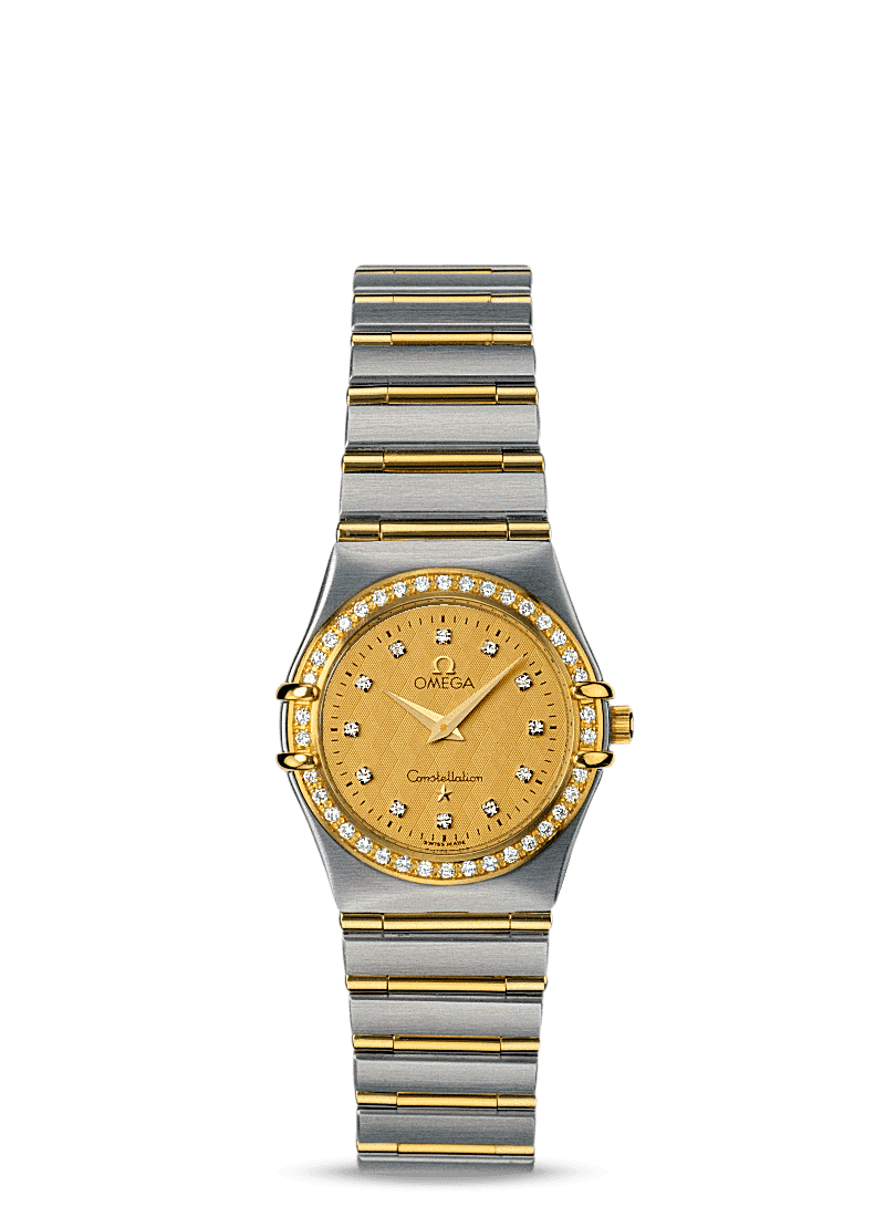 Omega 1277.15.00 : Constellation Quartz 25.5 '95 Stainless Steel / Yellow Gold / Diamond / Champagne