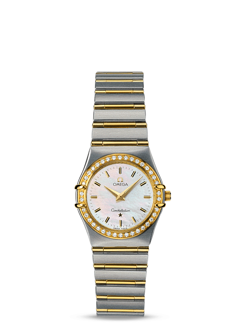 Omega 1277.70.00 : Constellation Quartz 25.5 '95 Stainless Steel / Yellow Gold / Diamond / MOP