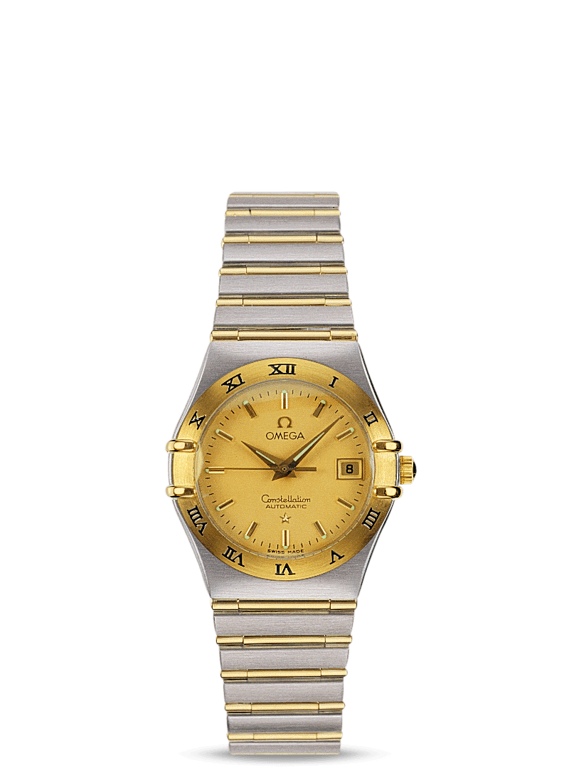 Omega 1292.10.00 : Constellation Automatic 27.5 '95 Stainless Steel / Yellow Gold / Champagne