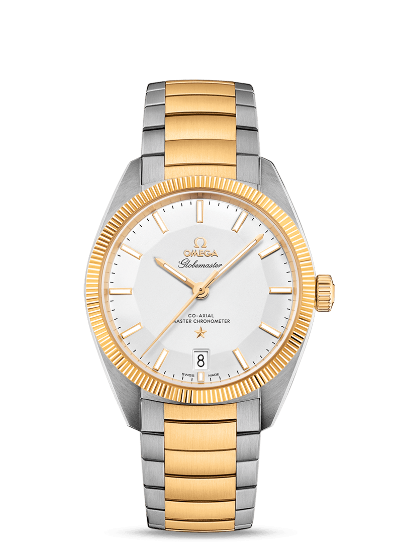 Omega 130.20.39.21.02.001 : Globemaster Stainless Steel / Yellow Gold / Silver / Bracelet