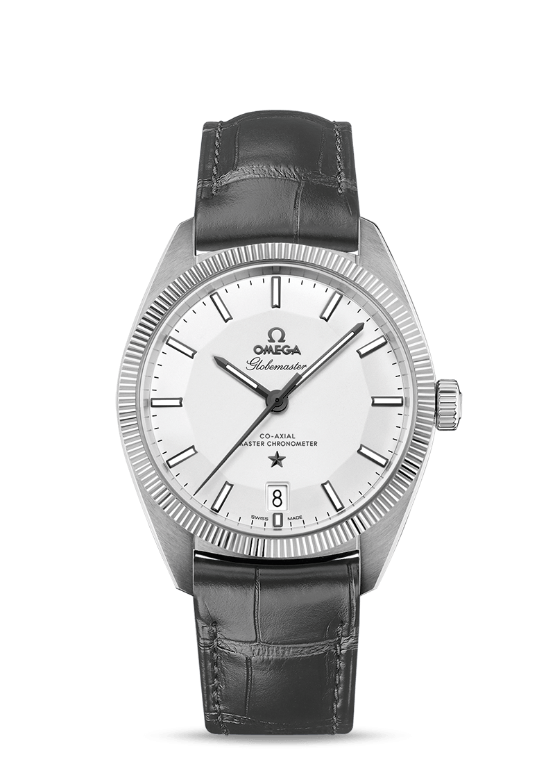 Omega 130.33.39.21.02.001 : Globemaster Stainless Steel / Silver / Leather