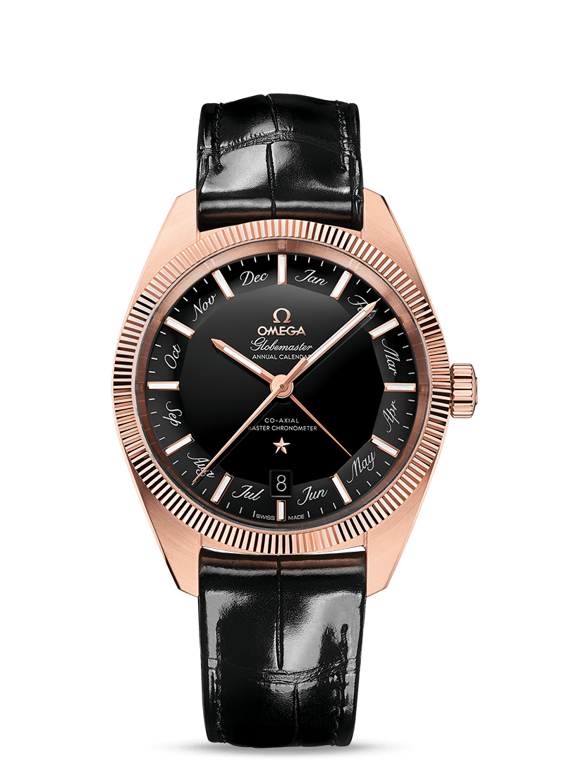Omega 130.53.41.22.01.001 : Globemaster Annual Calendar Sedna Gold / Black