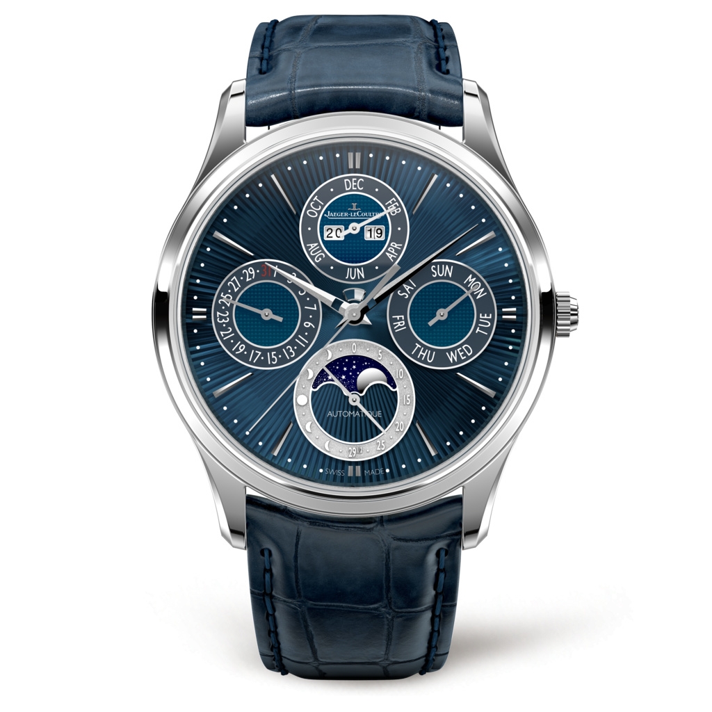 Jaeger-LeCoultre 13035E1 : Master Ultra Thin Perpetual White Gold / Blue Enamel