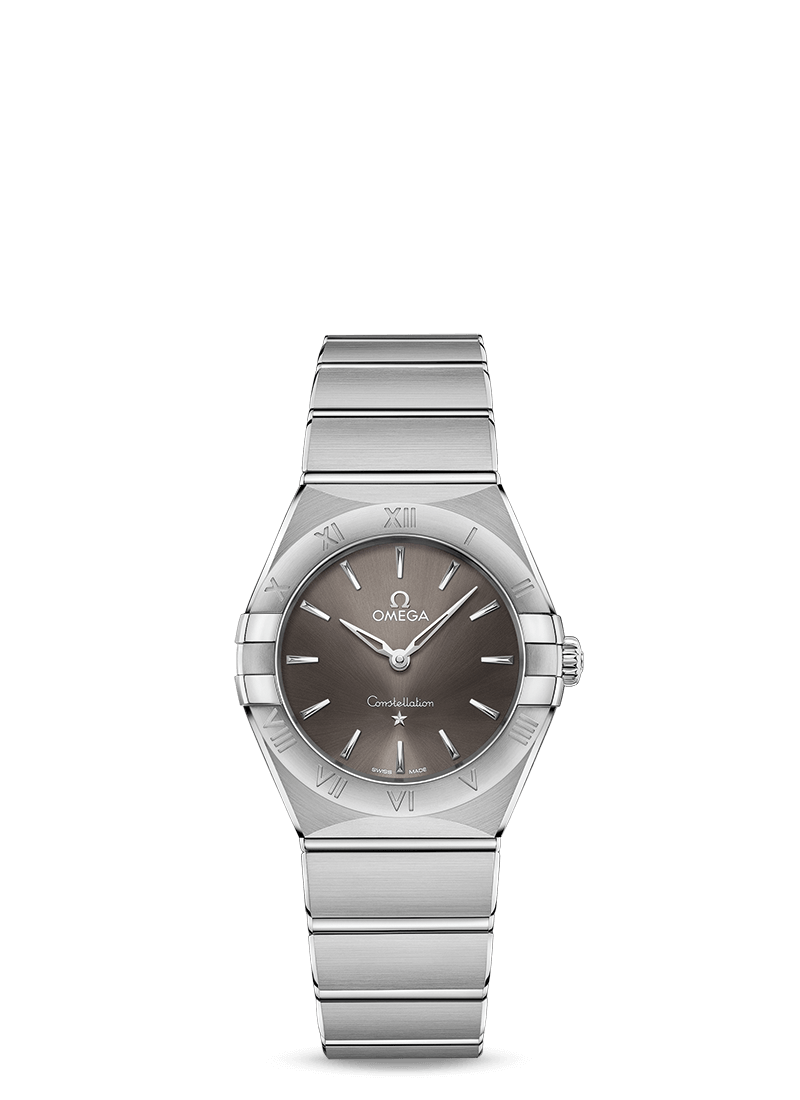 Omega 131.10.28.60.06.001 : Constellation Manhattan 28 Quartz Stainless Steel / Grey