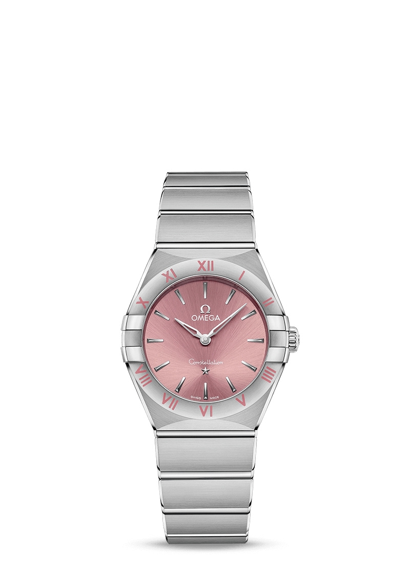Omega 131.10.28.60.11.001 : Constellation Manhattan 28 Quartz Stainless Steel / Blush