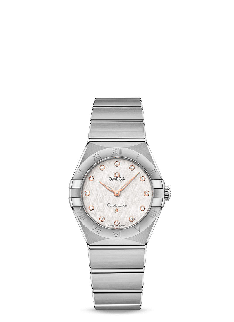 Omega 131.10.28.60.52.001 : Constellation Manhattan 28 Quartz Stainless Steel / Silver Silk