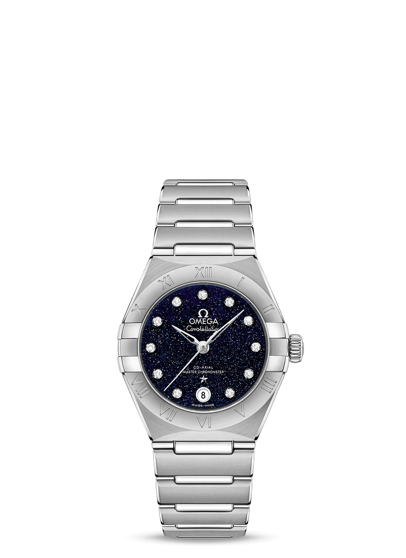 Omega 131.10.29.20.53.001 : Constellation Manhattan 29 Co-Axial Master Chronometer Stainless Steel / Aventurine