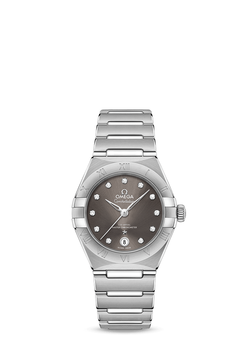Omega 131.10.29.20.56.001 : Constellation Manhattan 29 Co-Axial Master Chronometer Stainless Steel / Grey - Diamond