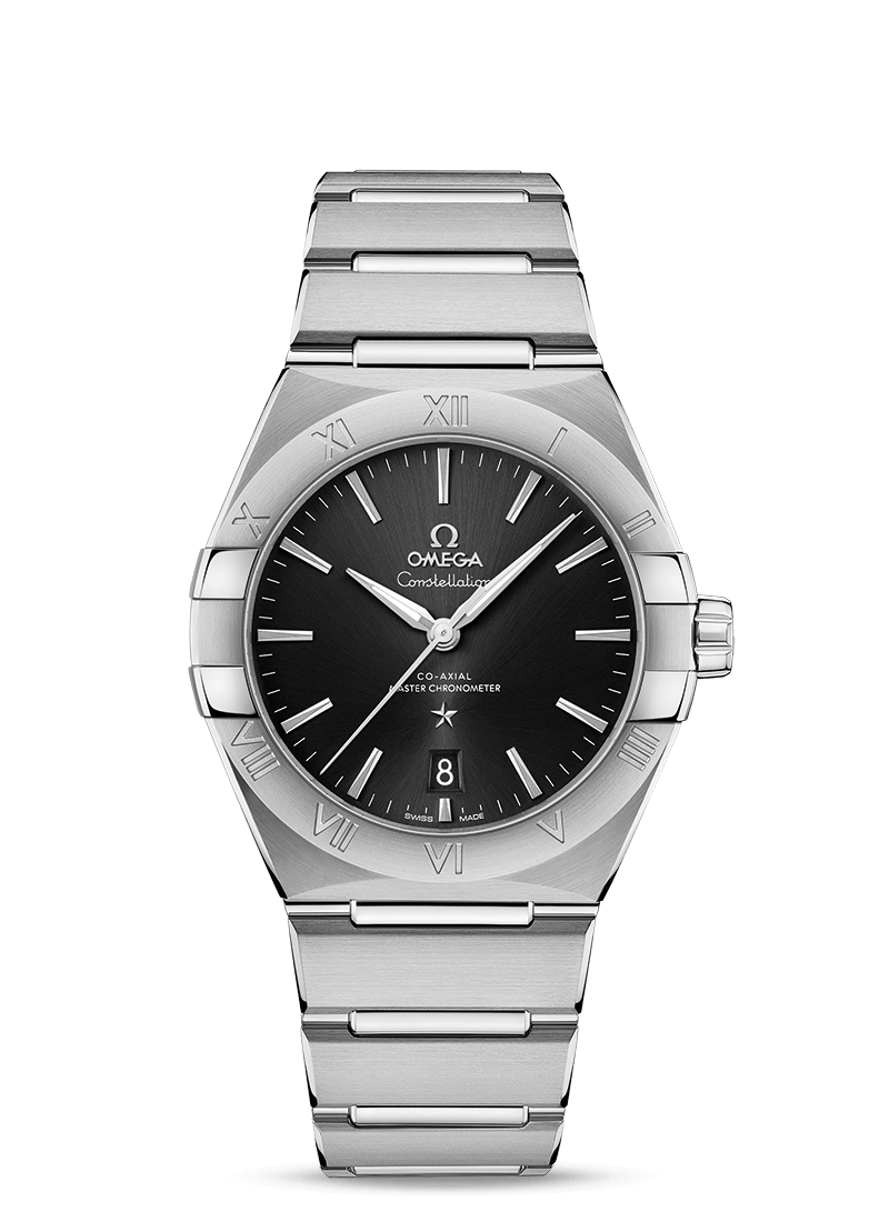 Omega 131.10.39.20.01.001 : Constellation Master Chronometer 39 Stainless Steel / Black / Bracelet