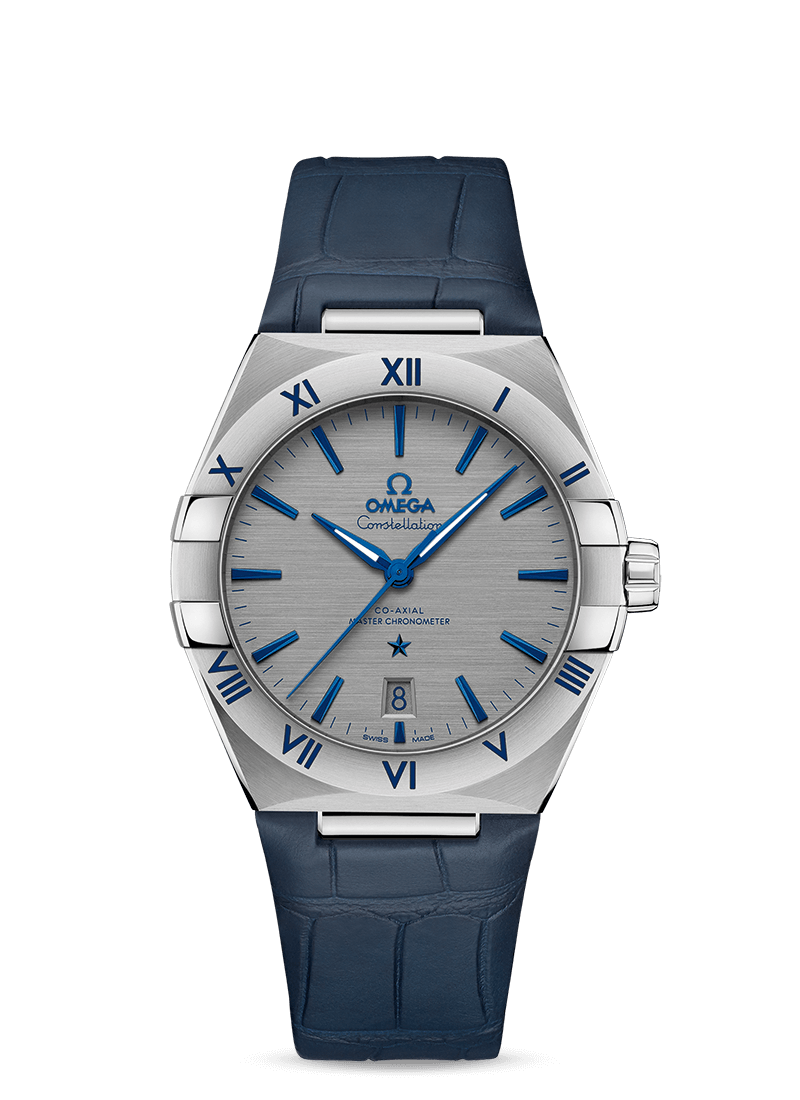 Omega 131.13.39.20.06.002 : Constellation Master Chronometer 39 Stainless Steel / Grey / Alligator