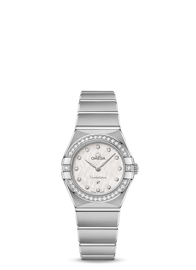 Omega 131.15.25.60.52.001 : Constellation Manhattan 25 Quartz Stainless Steel / Silver Silk / Diamond