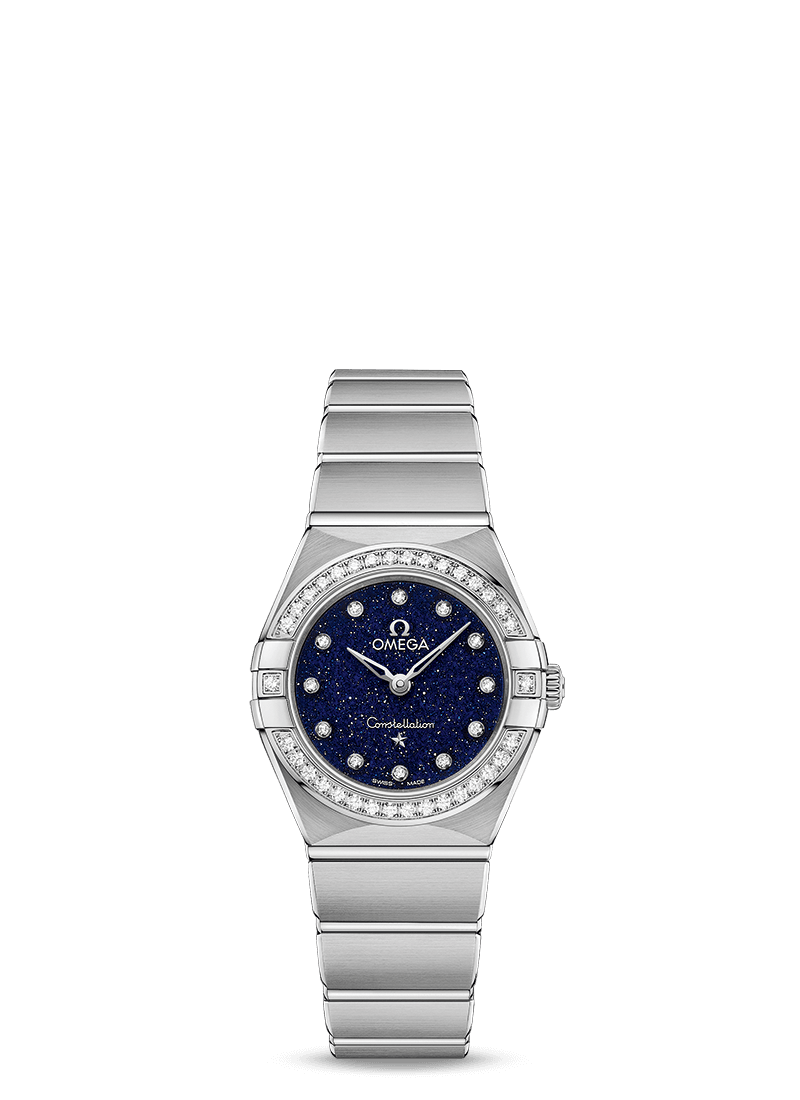 Omega 131.15.25.60.53.001 : Constellation Manhattan 25 Quartz Stainless Steel / Aventurine / Diamond